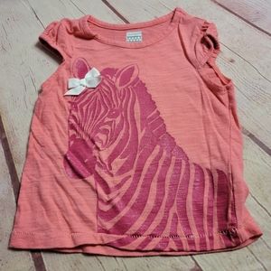 Old Navy zebra shirt 2T